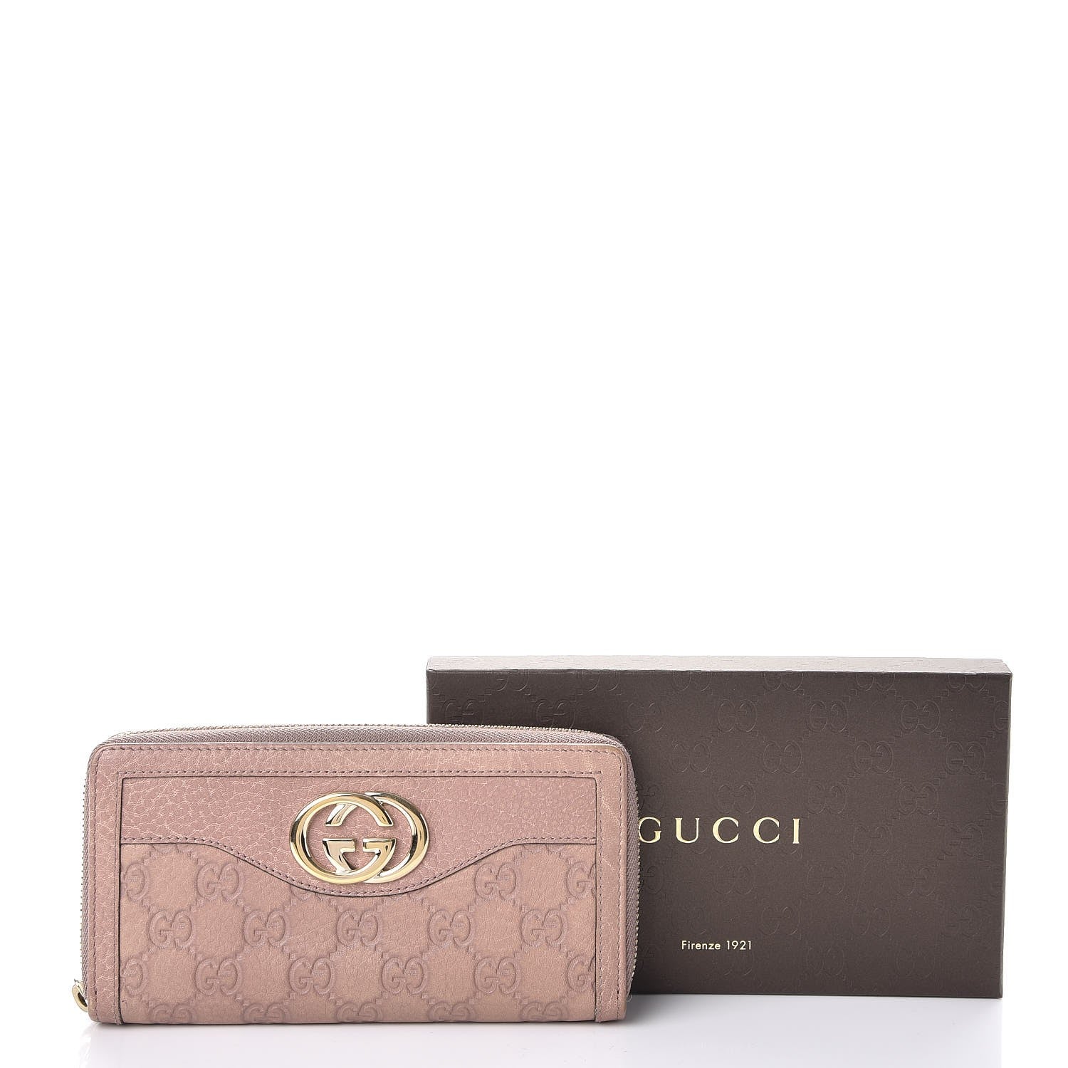 Gucci Guccissima Sukey Zip Around Wallet Dusty Rose 8 of 8