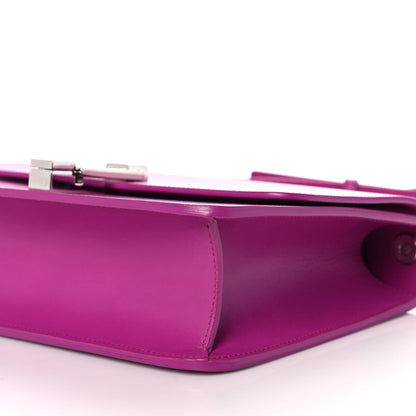 Saint Laurent Smooth Calfskin Le Carre Shoulder Bag Purple 9 of 12
