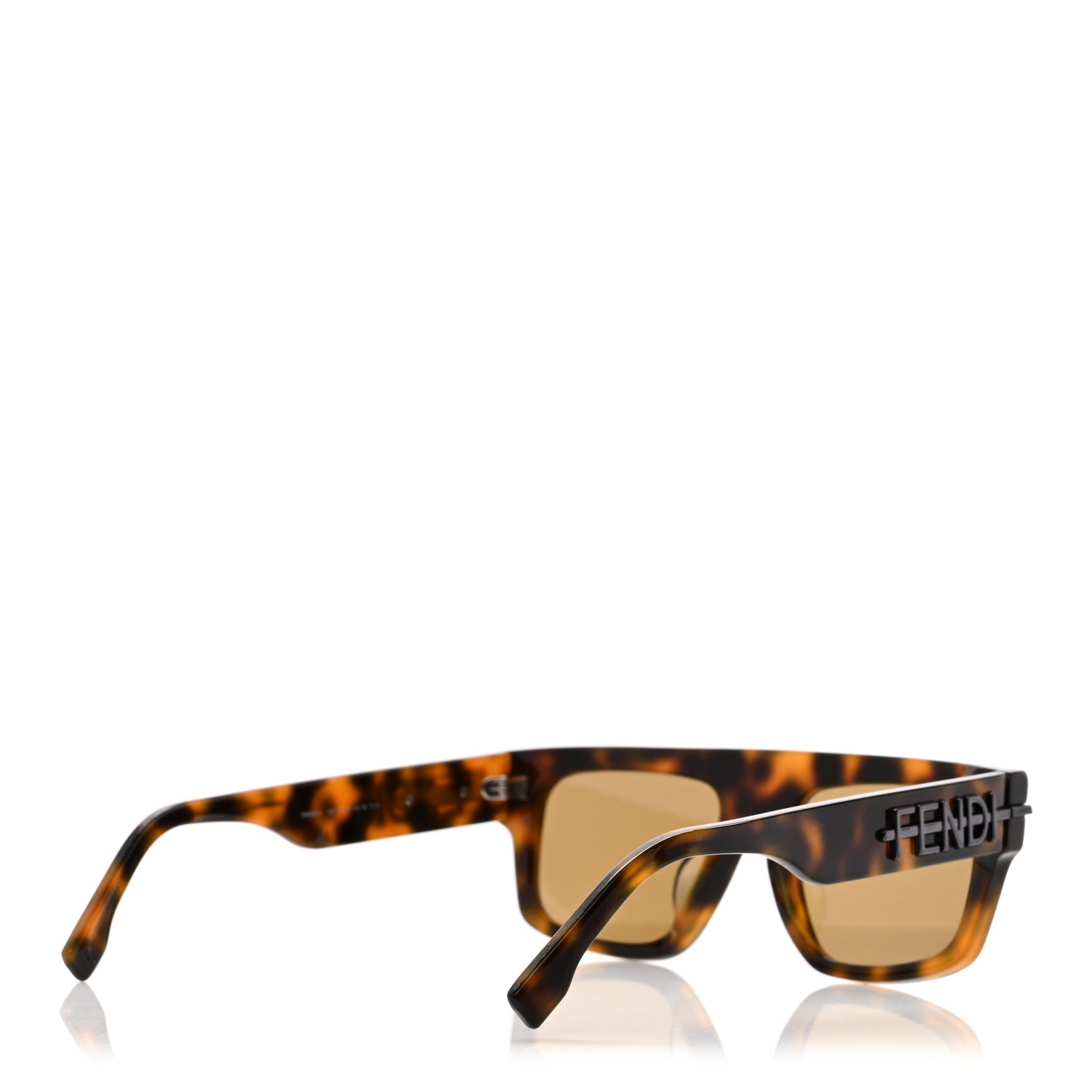 Fendi Acetate Fendigraphy Rectangle Sunglasses FE40091U Tortoise 4 of 7