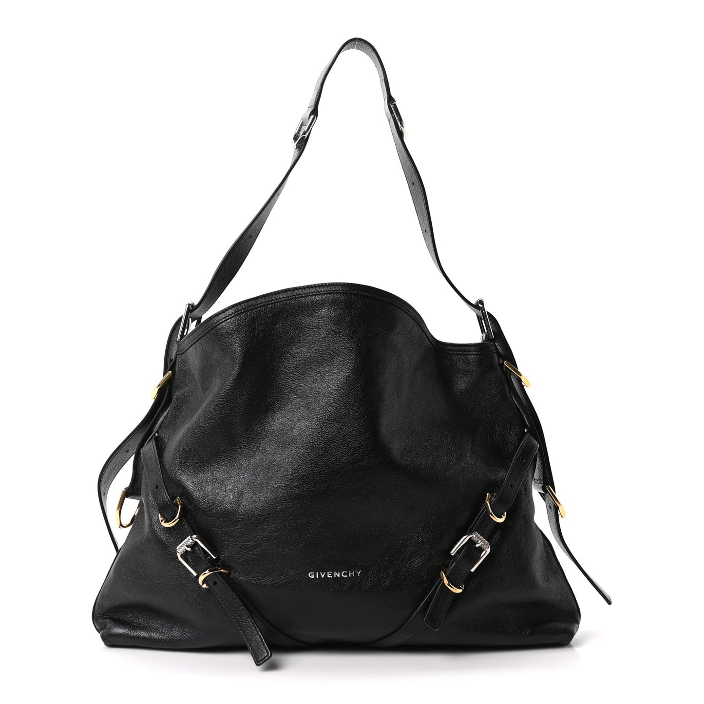 Calfskin Medium Voyou Bag Black
