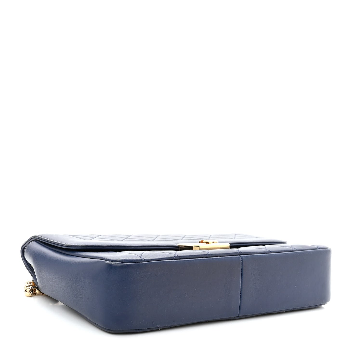 Lambskin Quilted Large Chic With Me Flap Navy