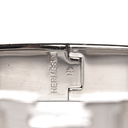 Hermes Enamel Narrow Clic Clac H Bracelet PM Rose Poudre 3 of 5