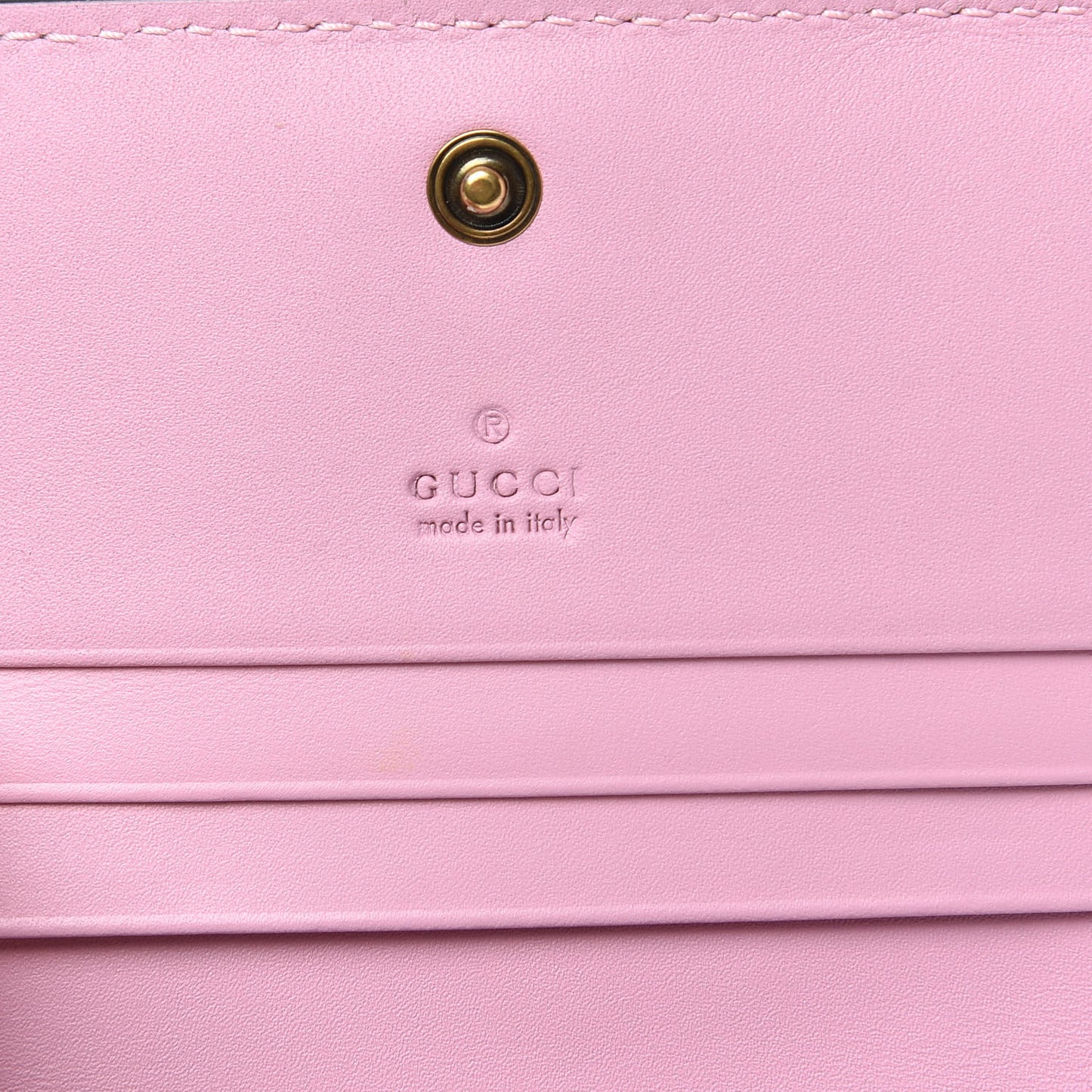 GG Supreme Monogram Strawberry Card Case