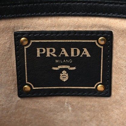 Prada Soft Calf Shopping Tote Black 6 of 6