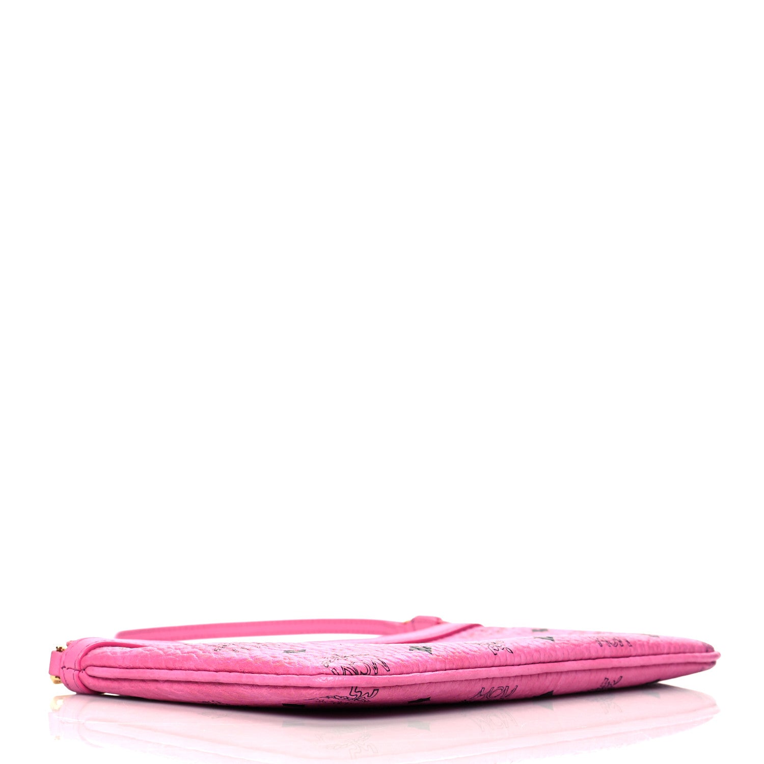 MCM Visetos Medium Stark Wristlet Pouch Pink 4 of 8