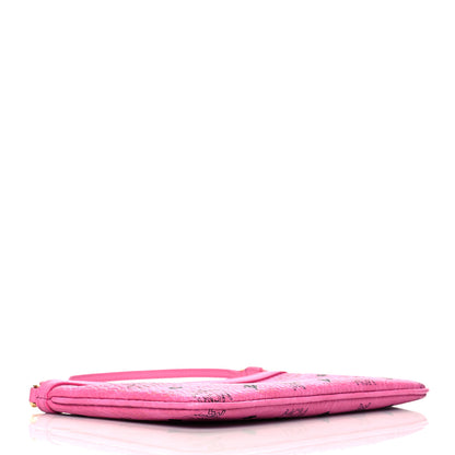 MCM Visetos Medium Stark Wristlet Pouch Pink 4 of 8
