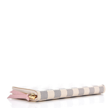 Louis Vuitton Damier Azur Clemence Wallet Rose Ballerine 4 of 8