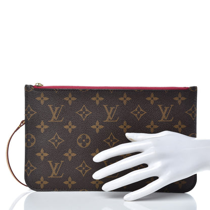 Louis Vuitton Monogram Neverfull MM GM Pochette Pivoine 2 of 8