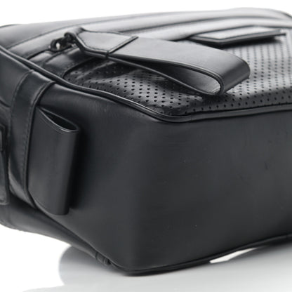 Bottega Veneta Perforated Calfskin Leggero Intrecciato Belt Bag Black 8 of 13