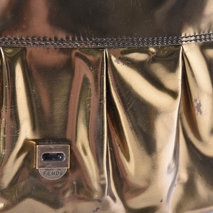 Fendi Patent Calfskin B Bag Gold 12 of 24