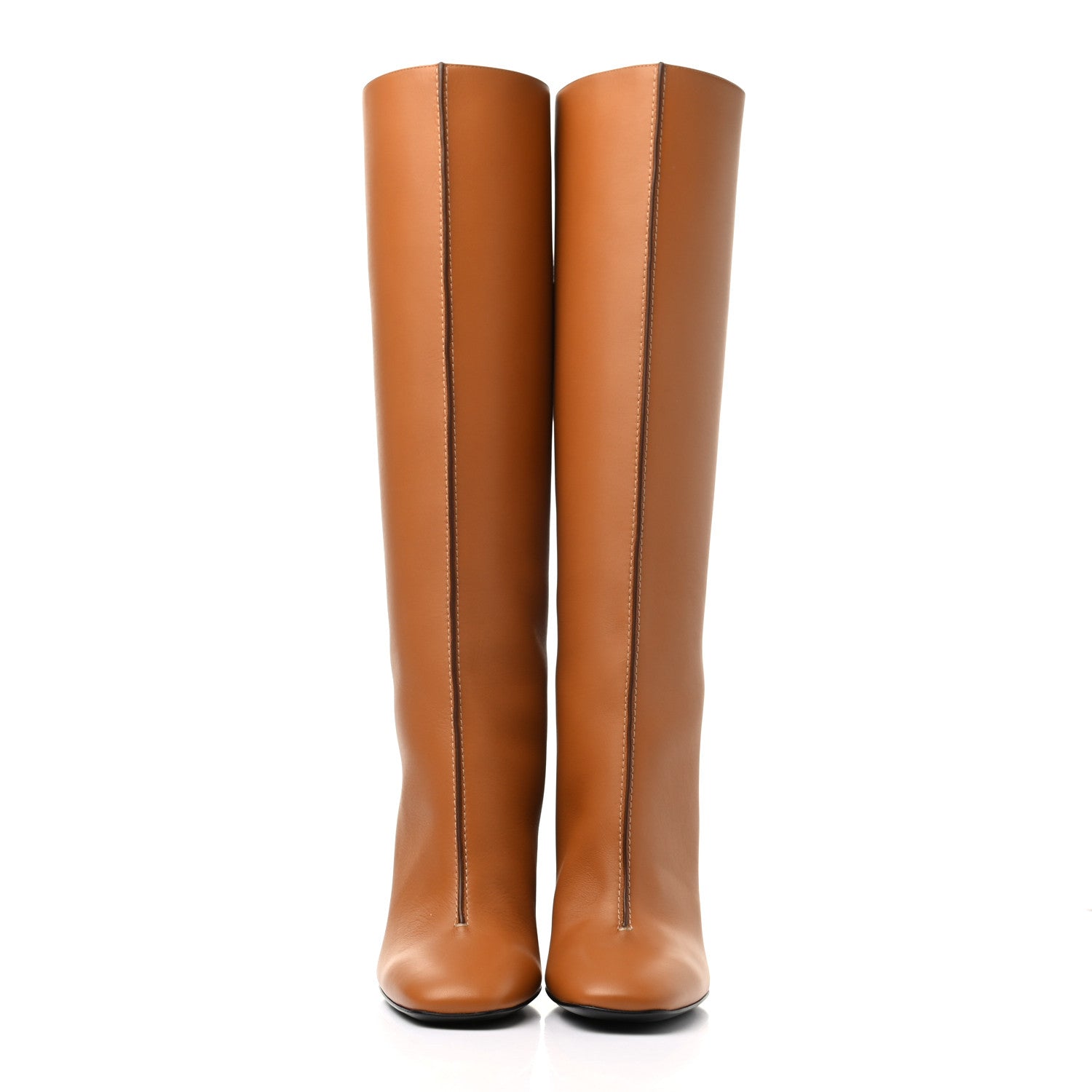 Hermes Calfskin Dressage Boots 37 Beige Dore 2 of 7