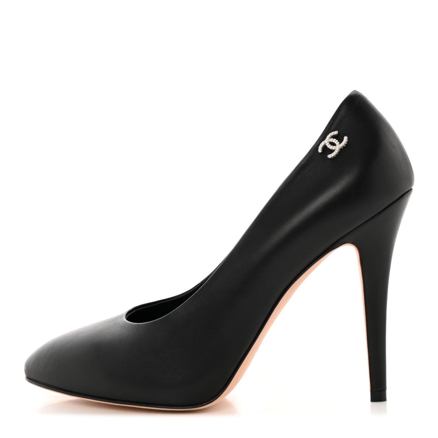 Lambskin CC Pumps 39 Black
