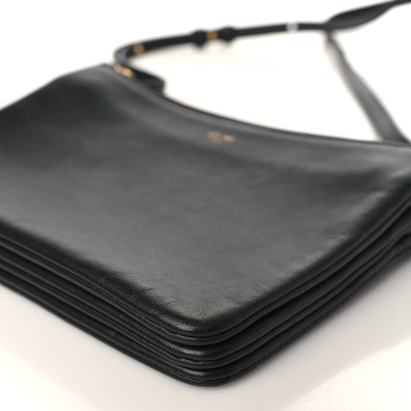Lambskin Small Trio Crossbody Bag Black