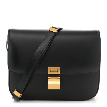 Celine Box Calfskin Medium Classic Box Flap Bag Black 1 of 14