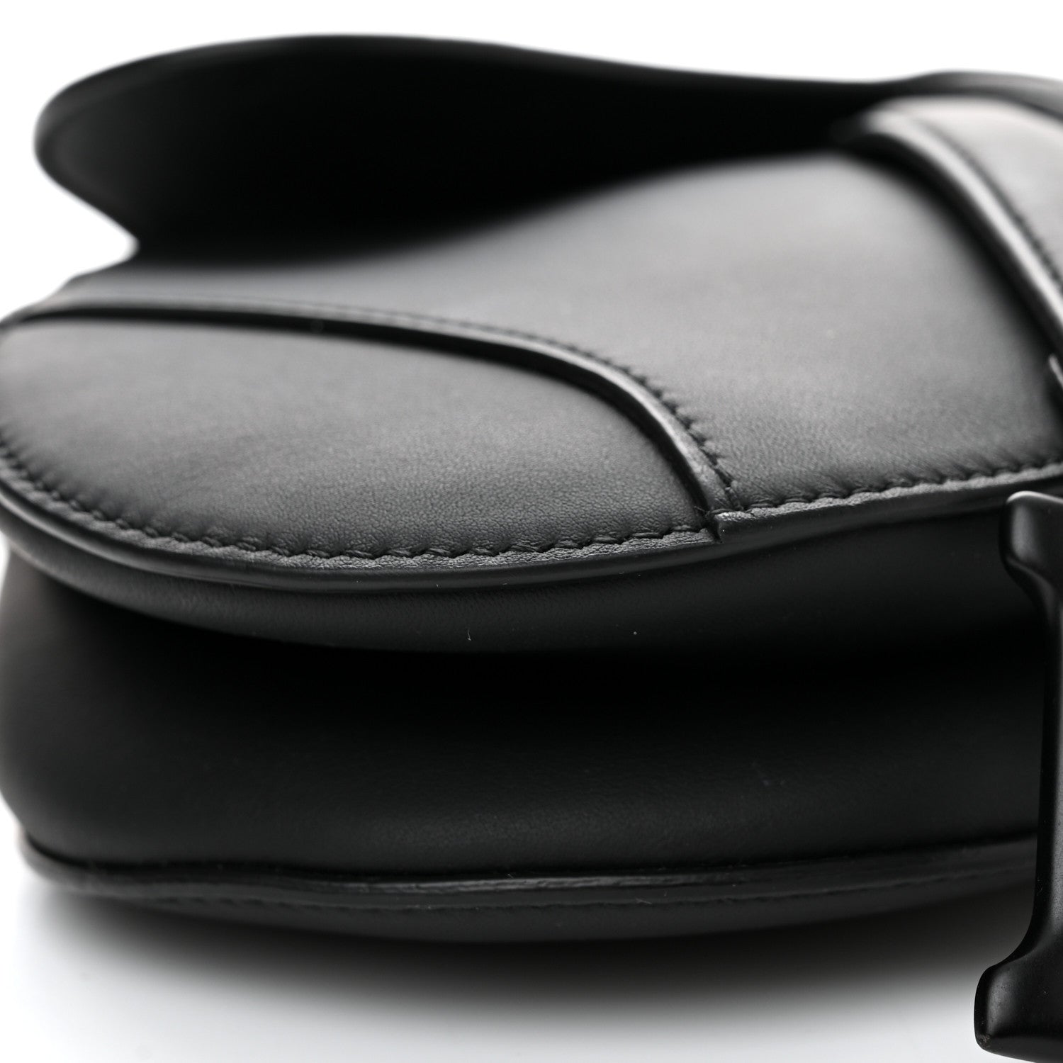 Christian Dior Ultra Matte Calfskin Mini Saddle Bag Black 9 of 14