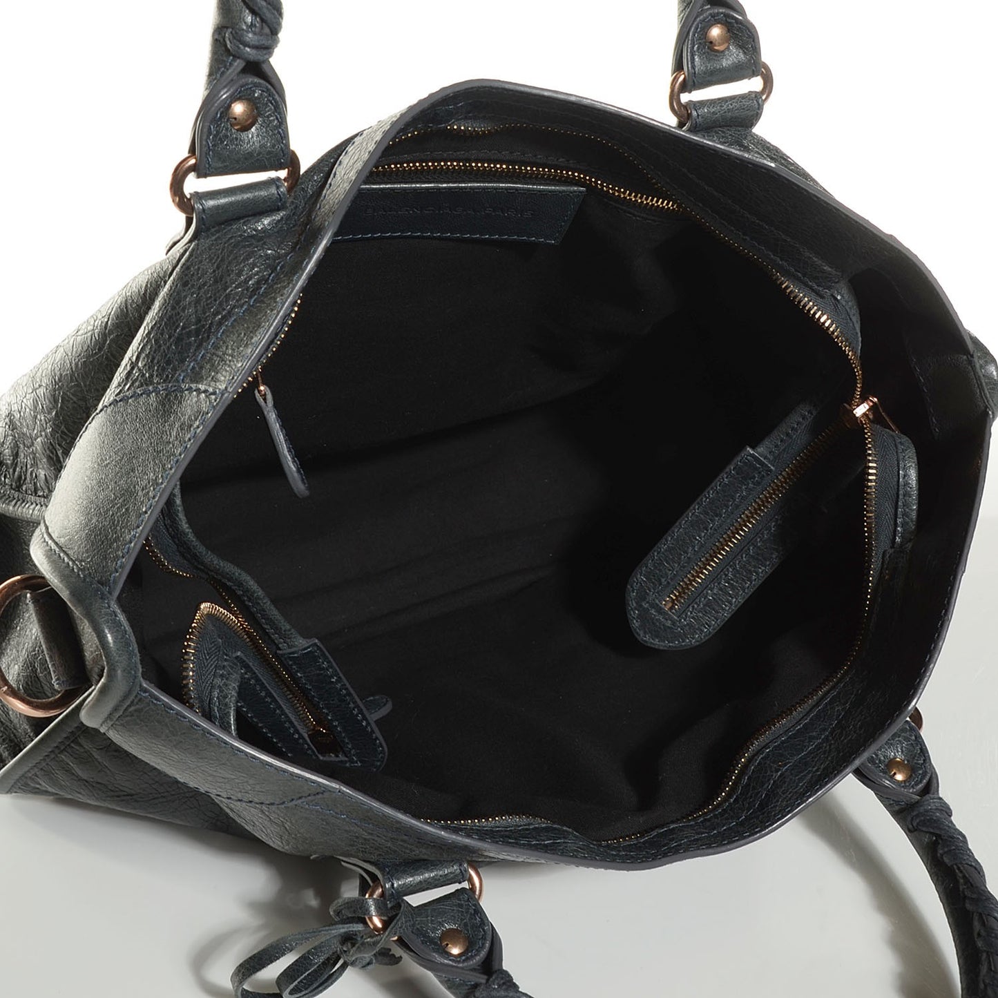Agneau Giant 12 Rose Gold Hardware City Anthracite