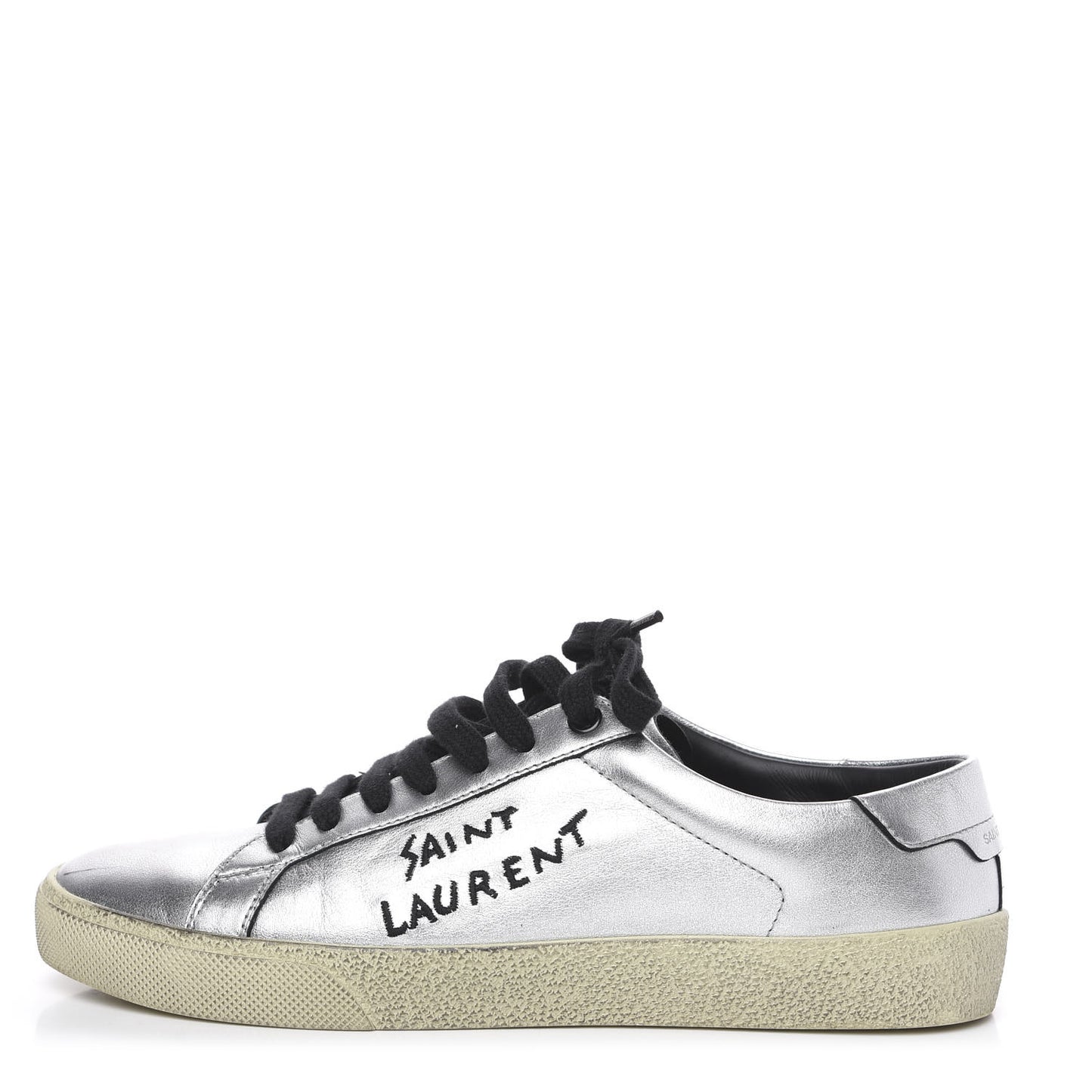 Calfskin Court Classic Sneakers 38.5 Silver