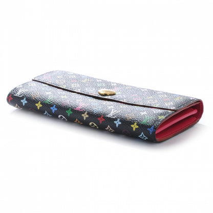 Louis Vuitton Monogram Multicolor Sarah Wallet Black 4 of 8