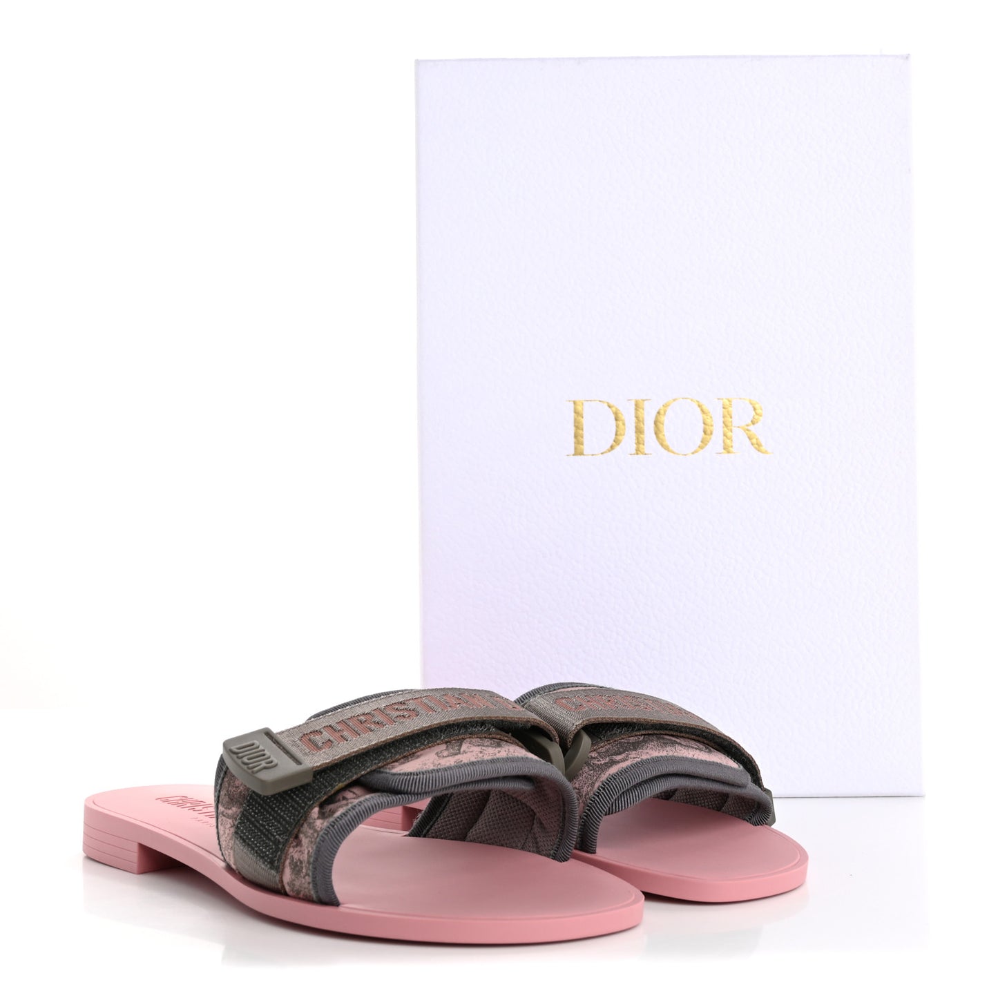 Nylon Dio(r)evolution Slide Sandals 36 Chateau Pink