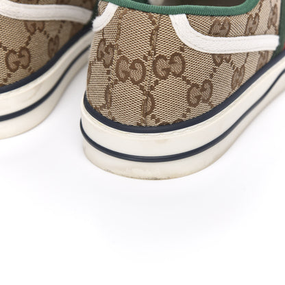 Gucci GG Monogram Web Womens 1977 Tennis Sneakers 39 Beige Ebony Mystic White 11 of 11
