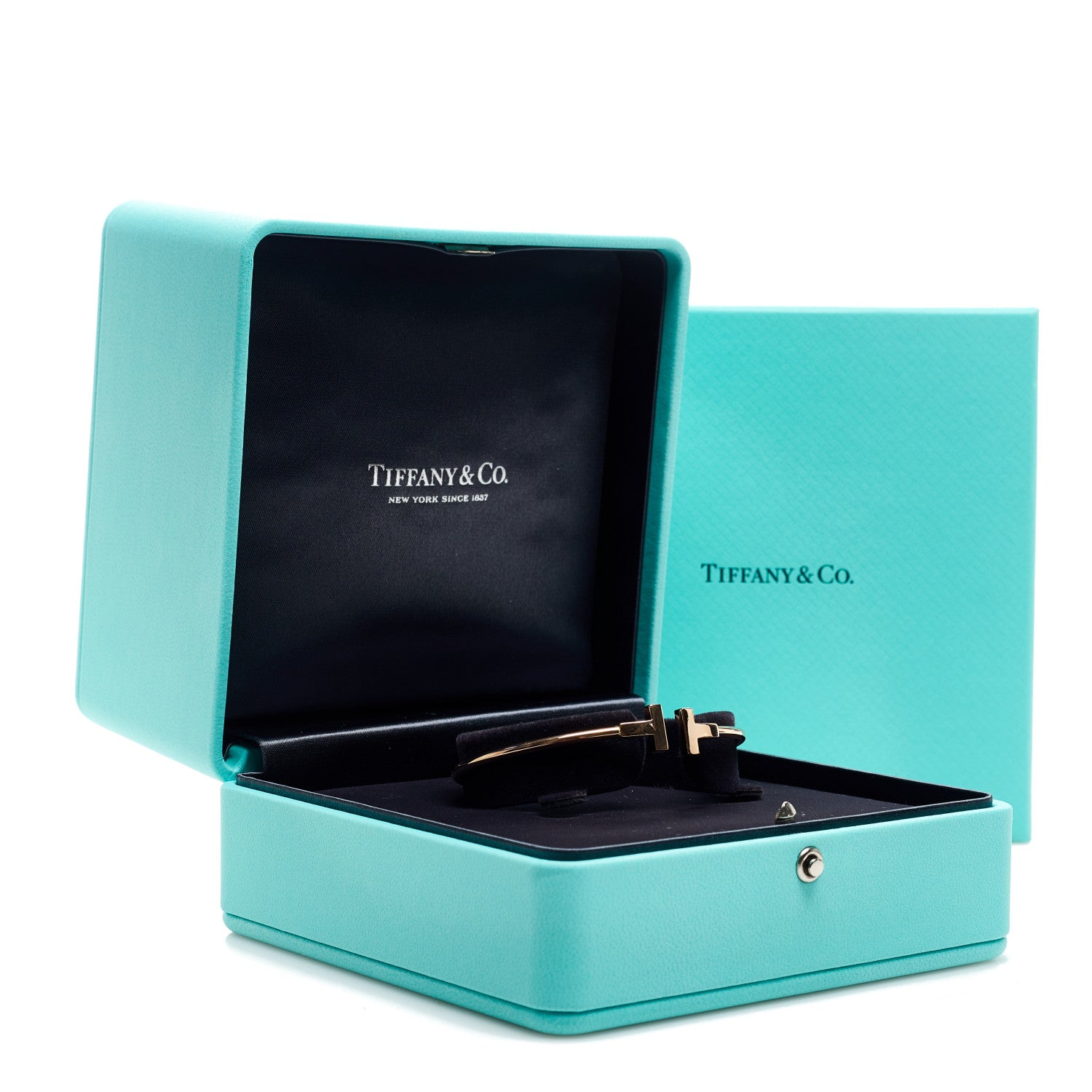 Tiffany 18K Rose Gold T Wire Bracelet 4 of 4