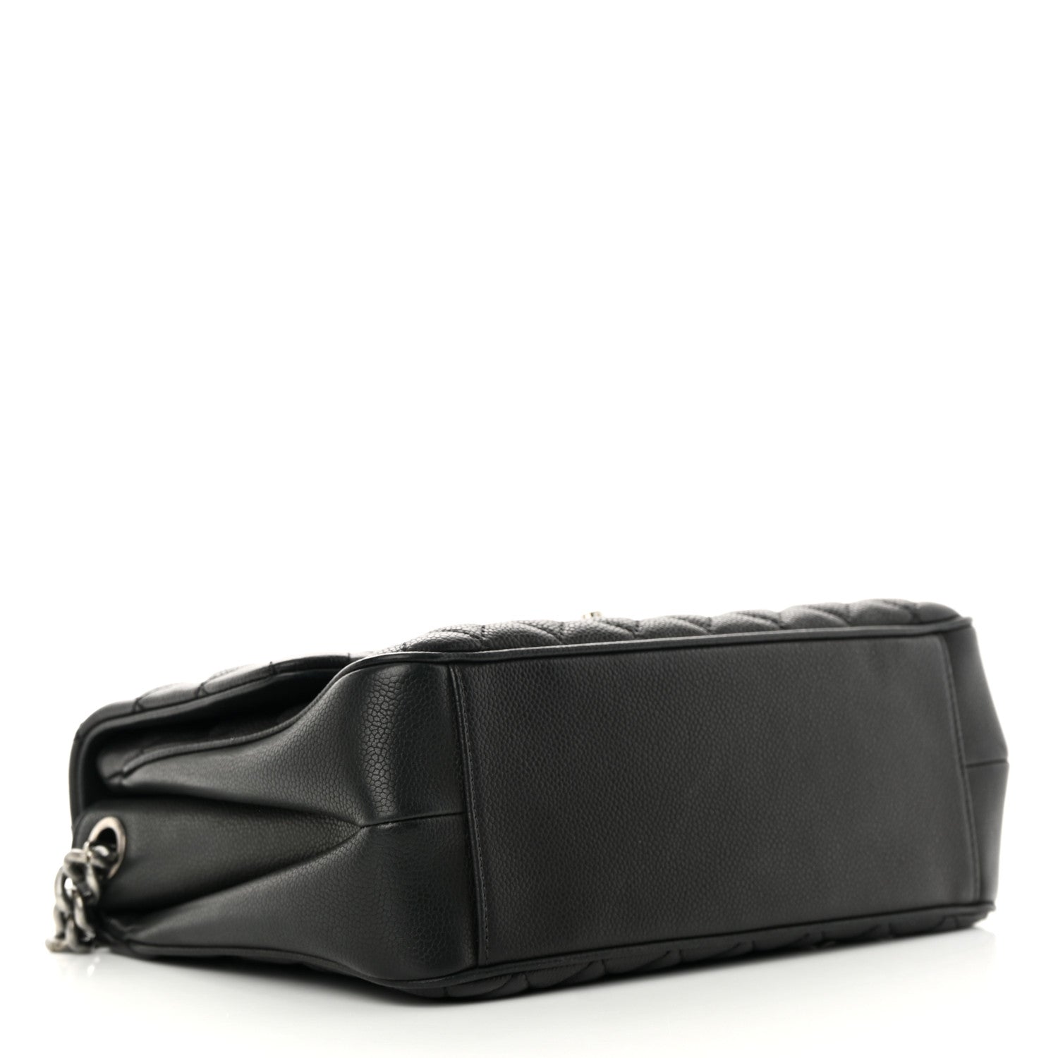 Chanel Caviar Quilted Medium Rock In Rome Single Flap Black 4 of 12