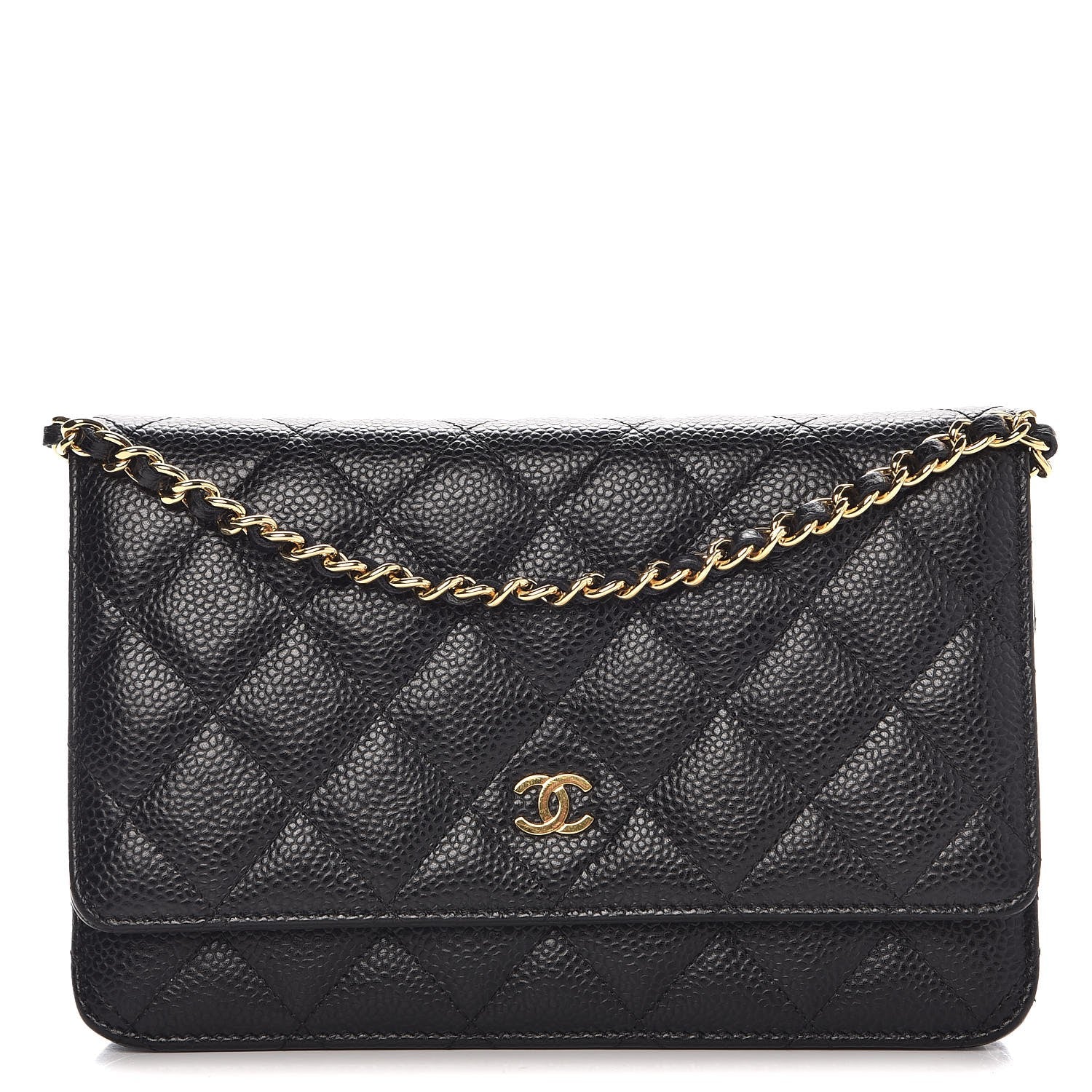 Chanel Caviar Quilted Wallet On Chain WOC Black 1 of 9