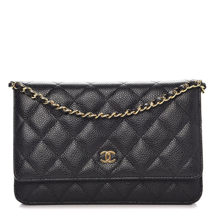Chanel Caviar Quilted Wallet On Chain WOC Black 1 of 9