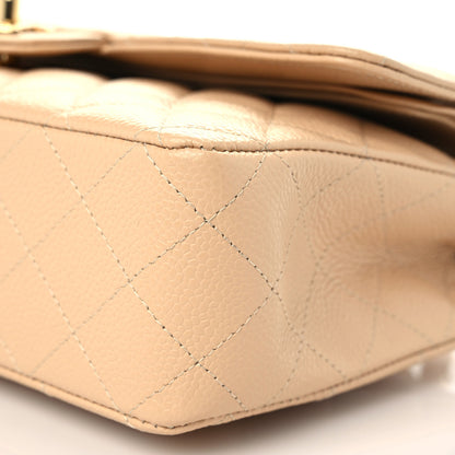 Chanel Caviar Quilted Medium Double Flap Beige 7 of 11