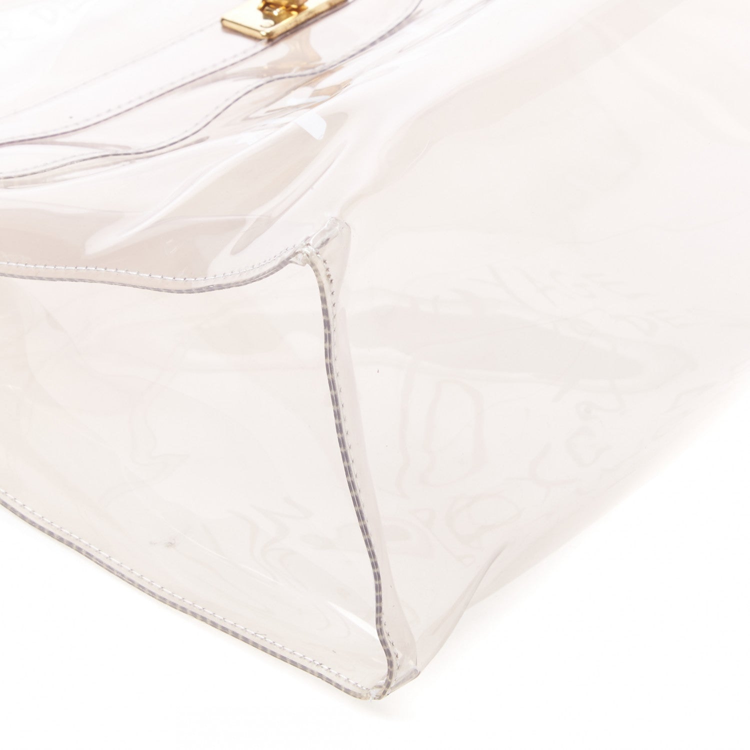 Hermes Vinyl Souvenir De L'Exposition Kelly Transparent 7 of 7