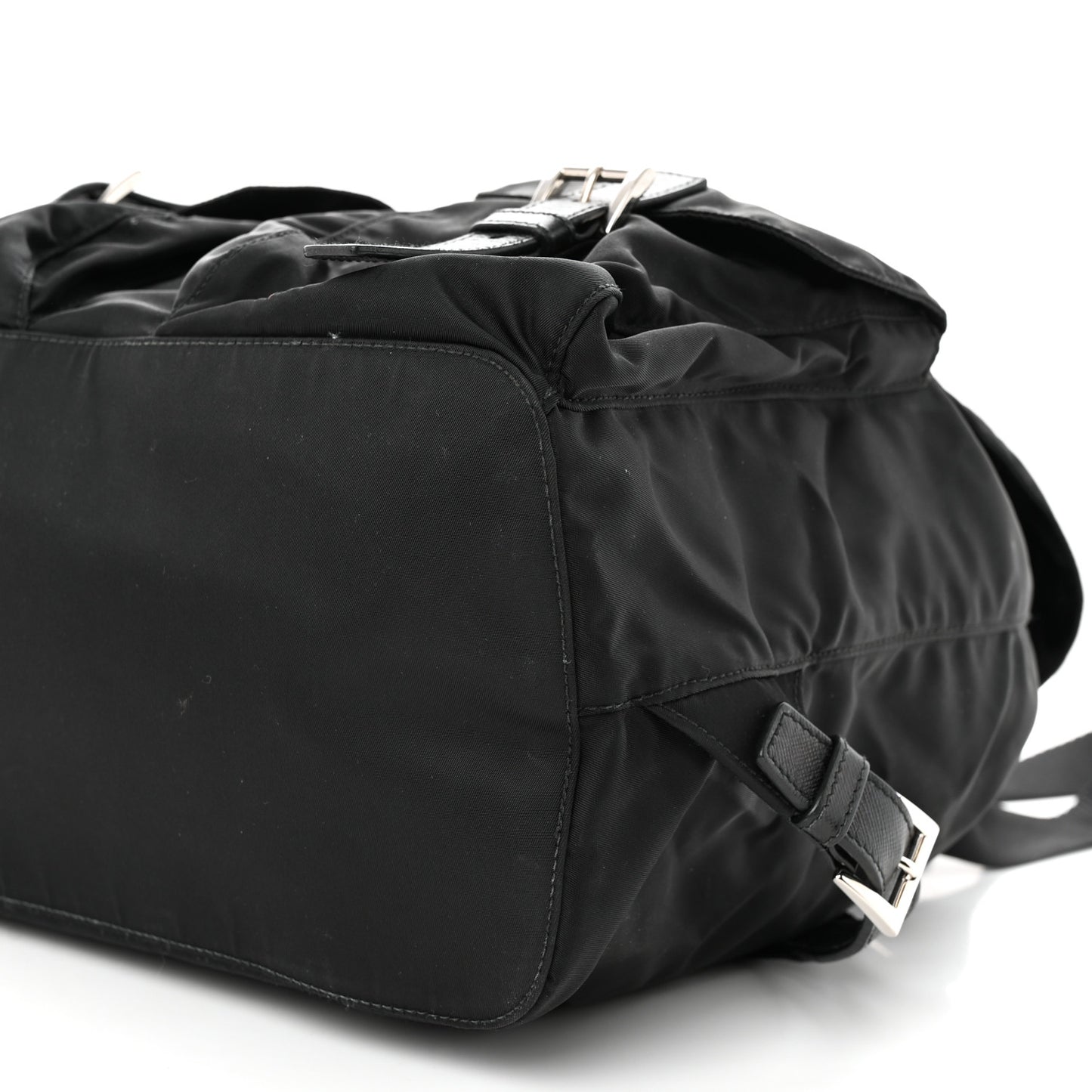 Tessuto Nylon Saffiano Medium Backpack Black