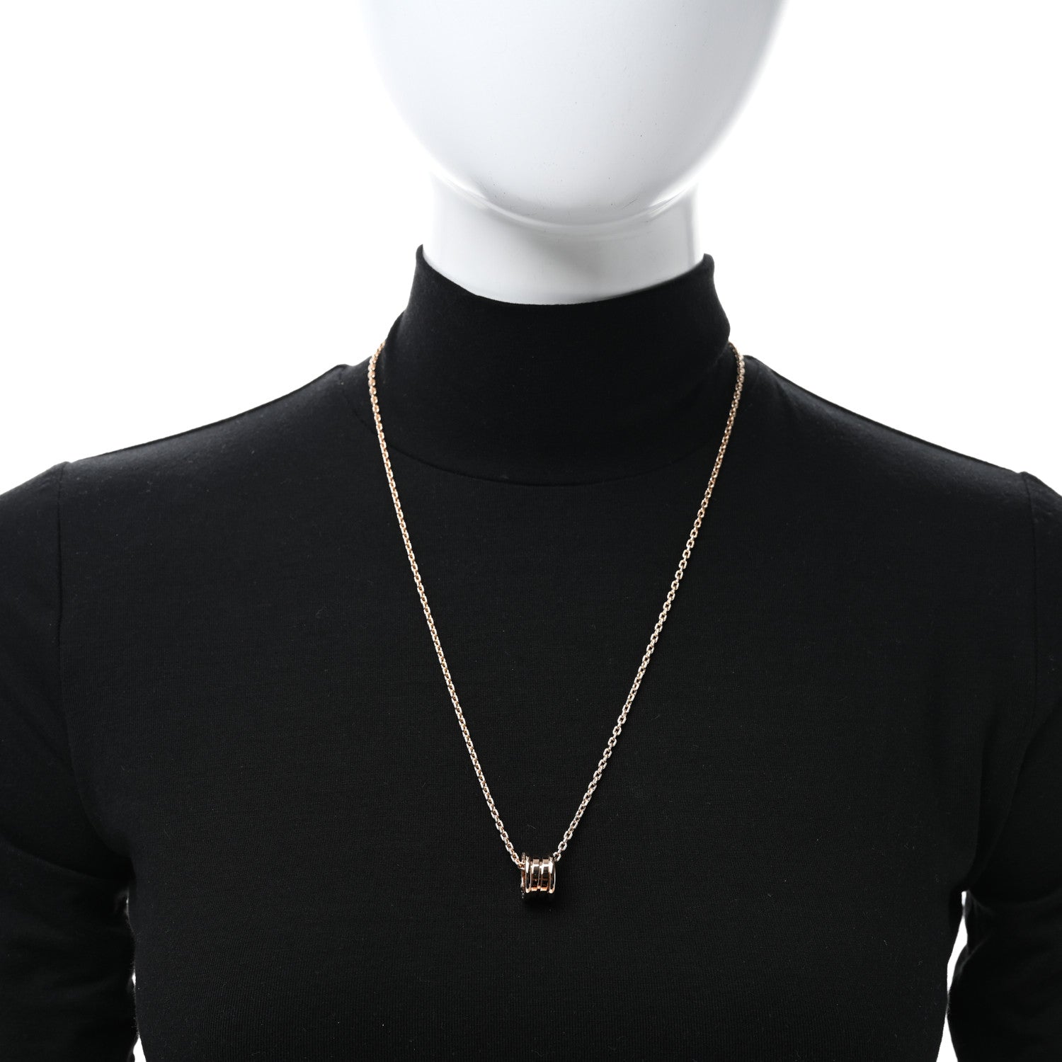 Bulgari 18K Rose Gold B.Zero1 Pendant Necklace 3 of 5