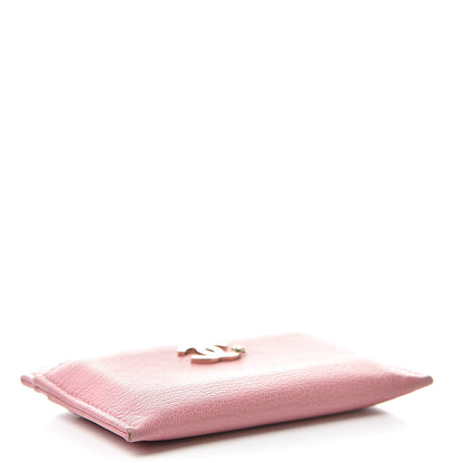 Chanel Goatskin CC Card Holder Pink 4 of 13
