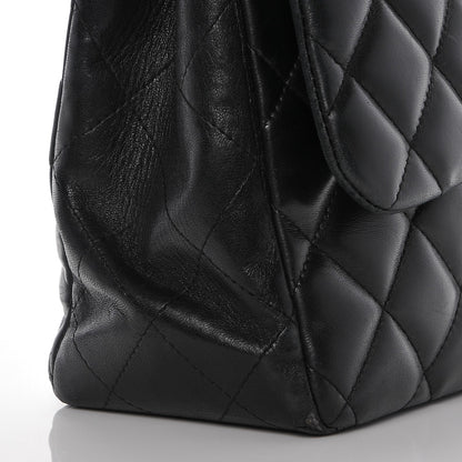 Chanel Lambskin Quilted Jumbo Single Flap Black 11 of 11