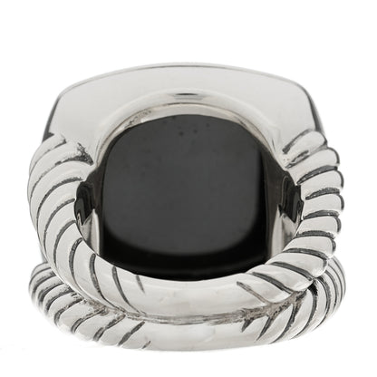 David Yurman Sterling Silver Hematine 17mm Albion Ring 50 5.25 4 of 5