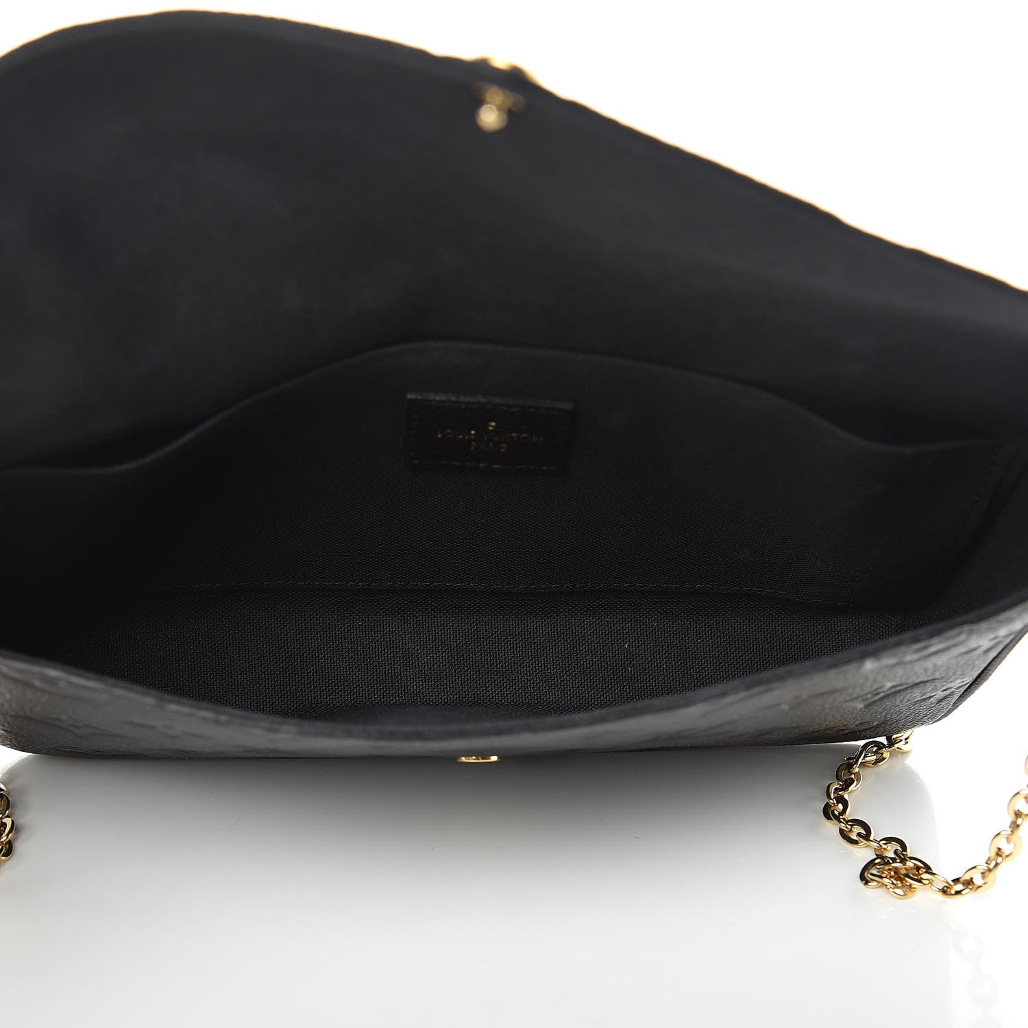 Louis Vuitton Empreinte Pochette Felicie Chain Wallet Black 5 of 11