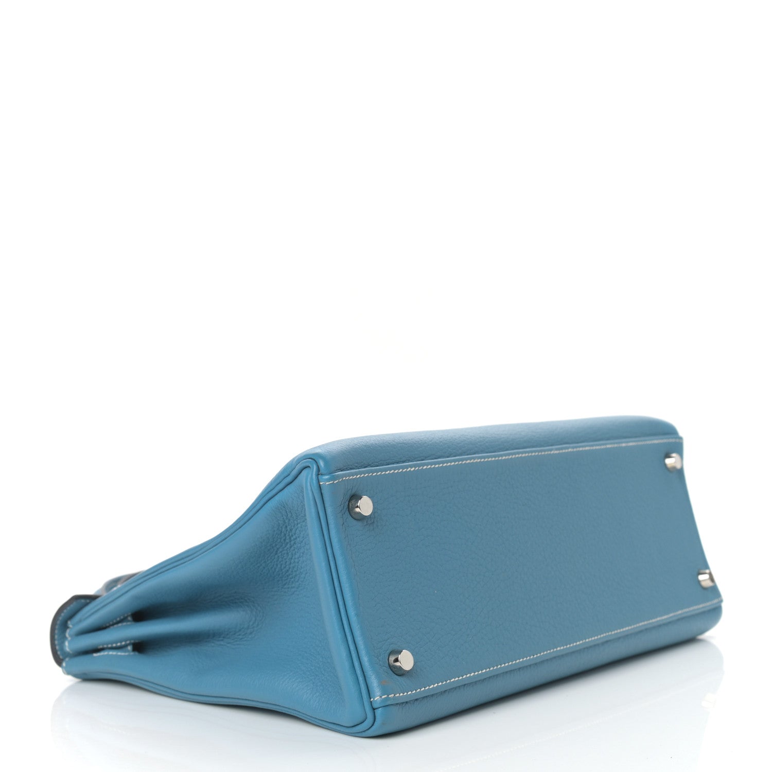 Hermes Taurillon Clemence Kelly Retourne 32 Blue Jean 4 of 12