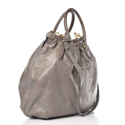 Miu Miu Nappa Lux Large Shopping Tote Astro 4 of 11