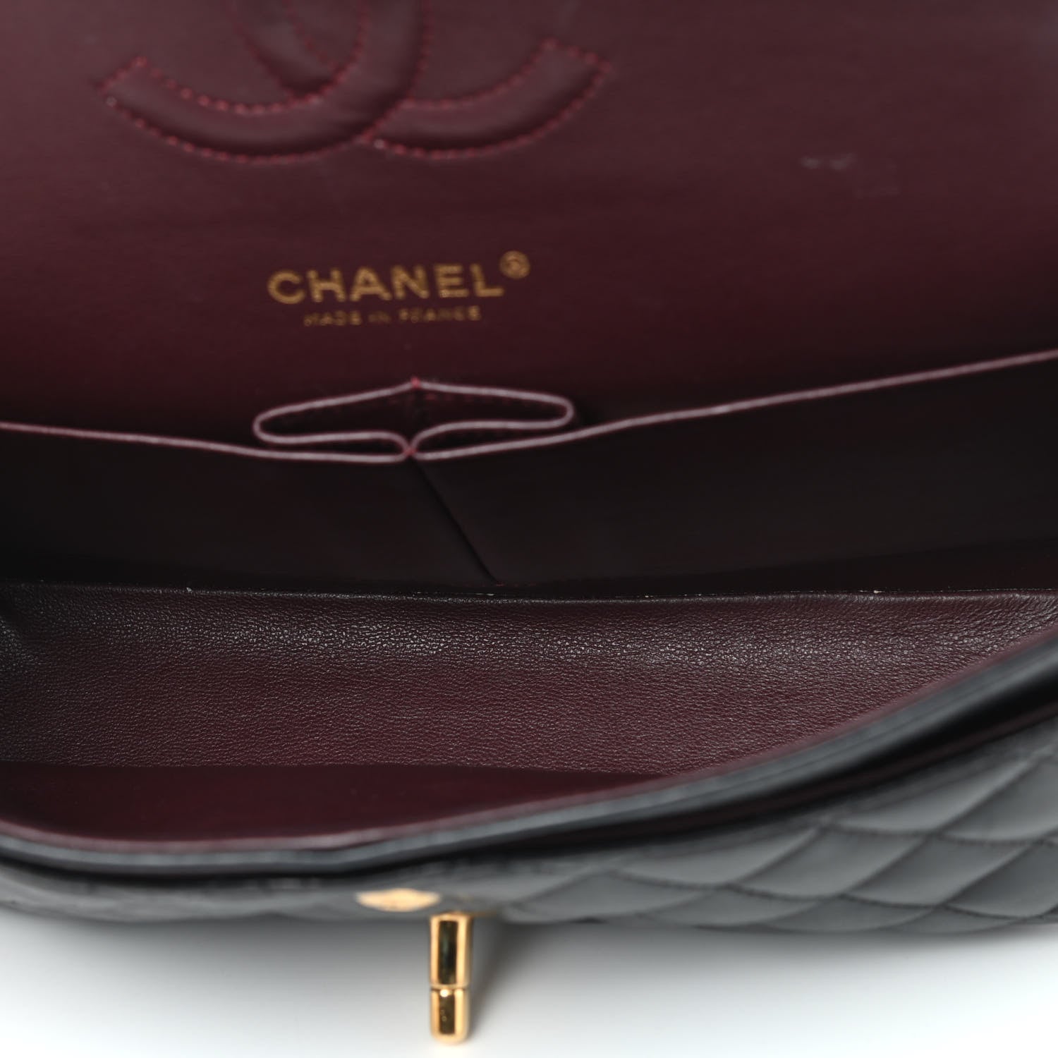 Chanel Lambskin Quilted Medium Double Flap Black 5 of 10
