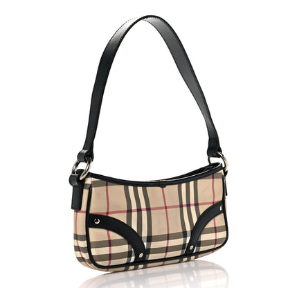 Burberry House Check Studded Shoulder Bag Black 3 of 9