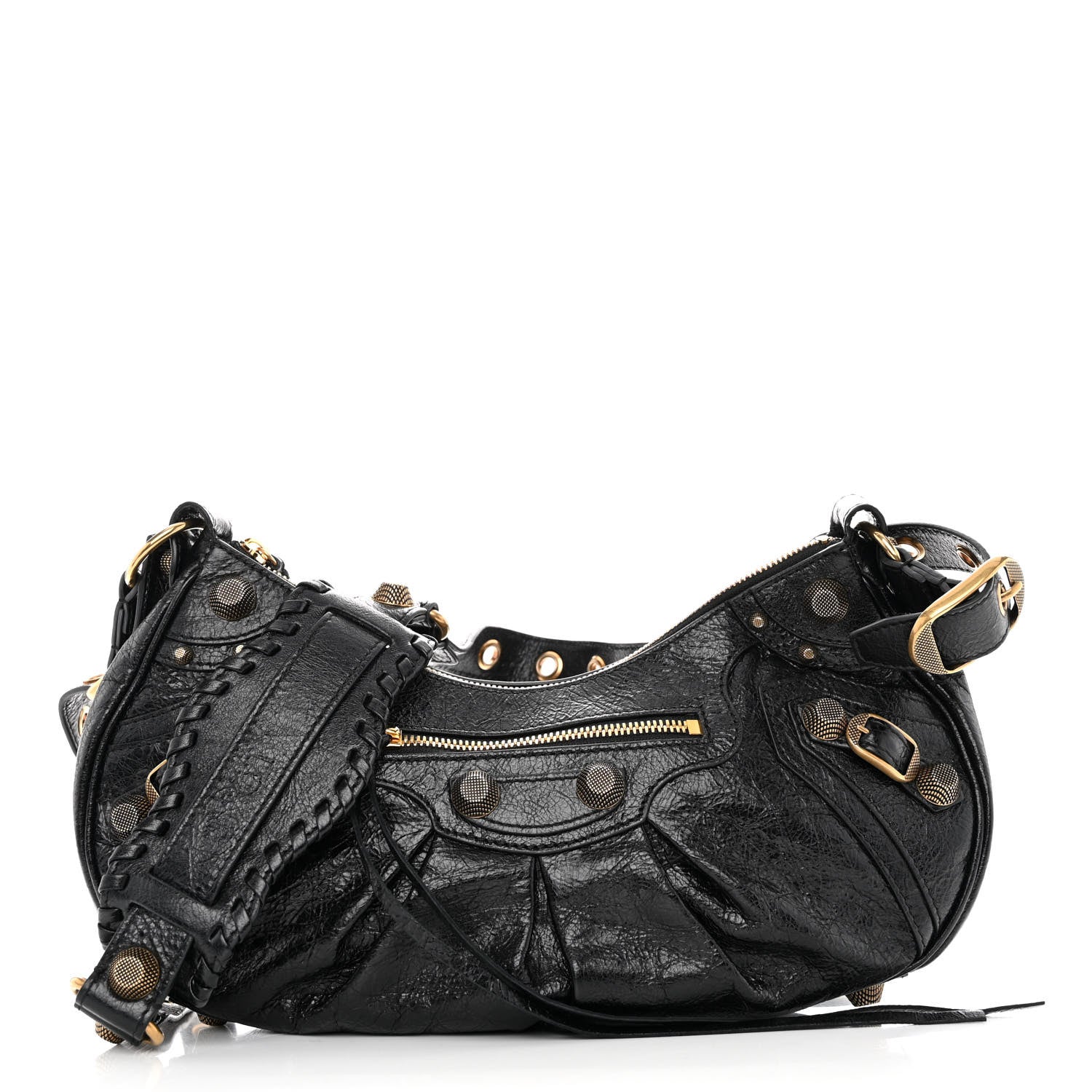 Balenciaga Agneau Arena Small Le Cagole Shoulder Bag Black 3 of 10