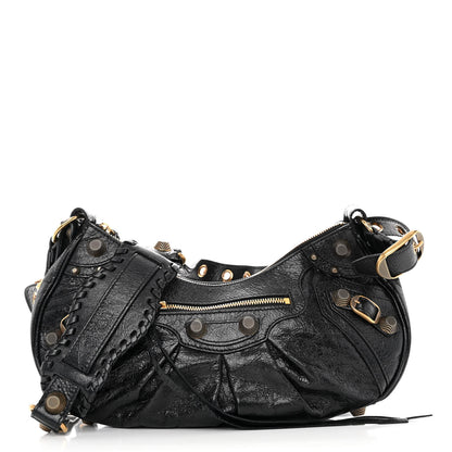 Balenciaga Agneau Arena Small Le Cagole Shoulder Bag Black 3 of 10