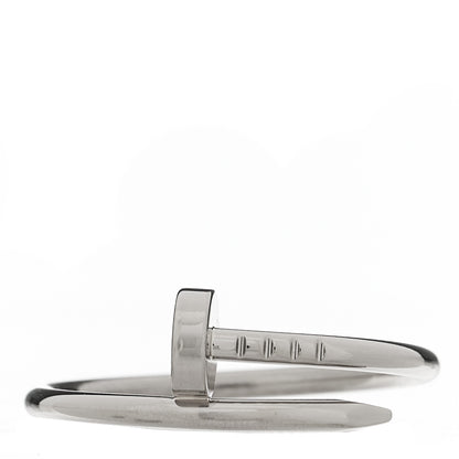 Cartier 18K White Gold Small Juste Un Clou Ring 59 8.75 1 of 6