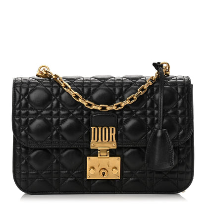 Christian Dior Lambskin Cannage Large Dioraddict Flap Bag Black 1 of 9