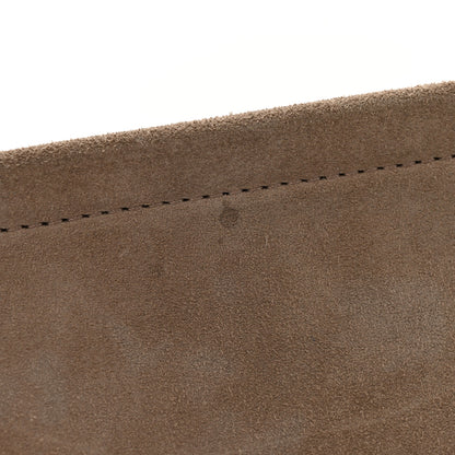 Chloe Calfskin Suede Medium Faye Shoulder Bag Motty Grey 14 of 16