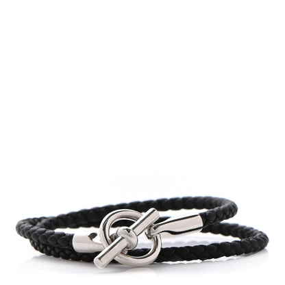 Hermes Swift Double Tour Glenan Bracelet T2 Black 1 of 6