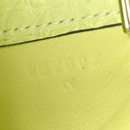 Hermes Matte Alligator Micro Picotin Lock Jaune Bourgeon 7 of 11