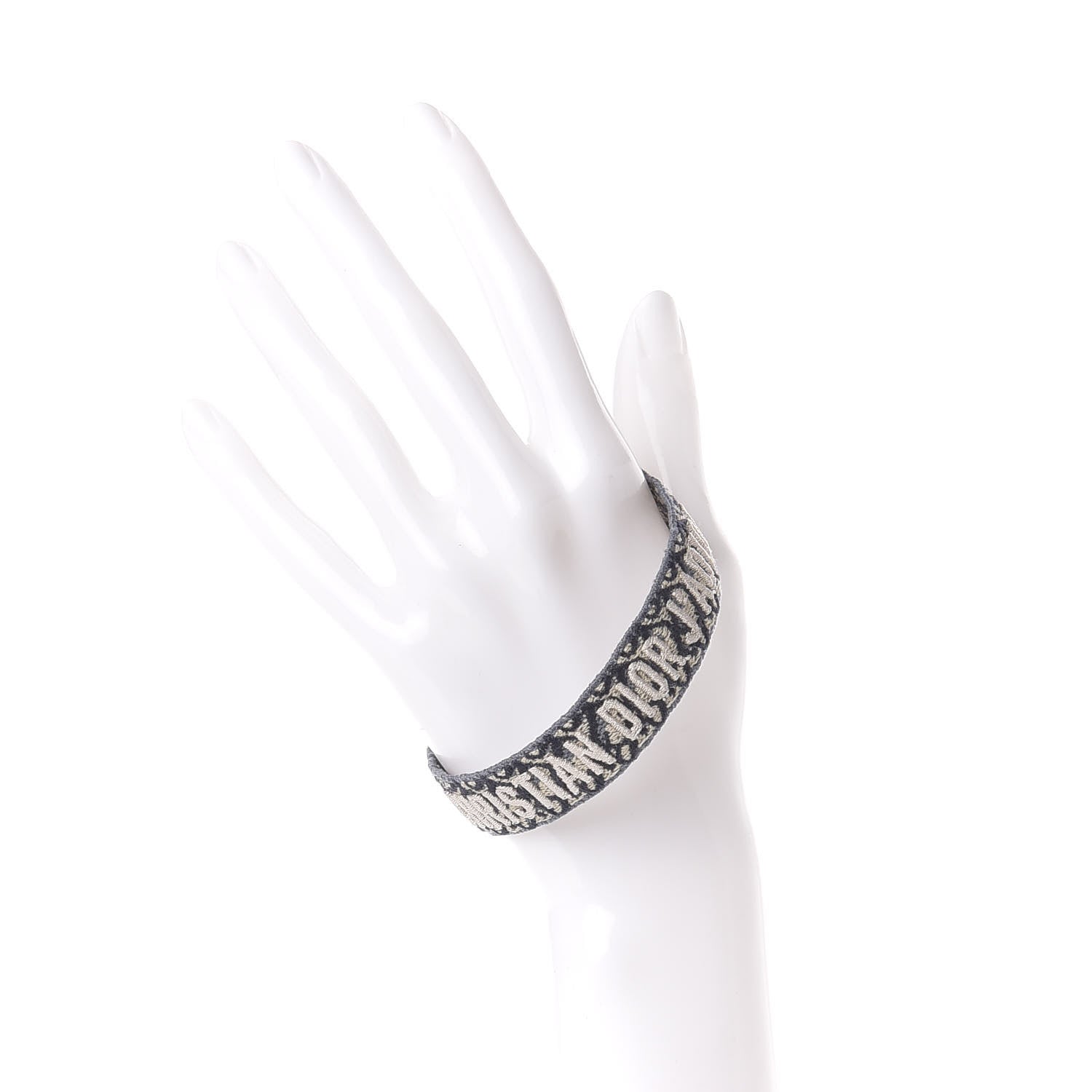Christian Dior Woven Cotton J'Adior Friendship Bracelet Blue 2 of 4