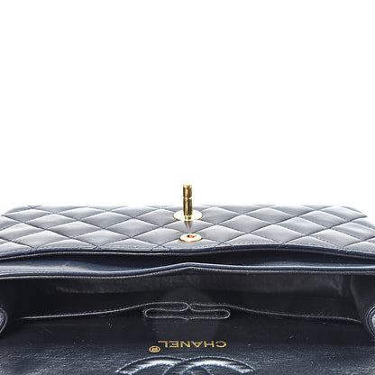 Chanel Lambskin Quilted Medium Double Flap Navy 4 of 12