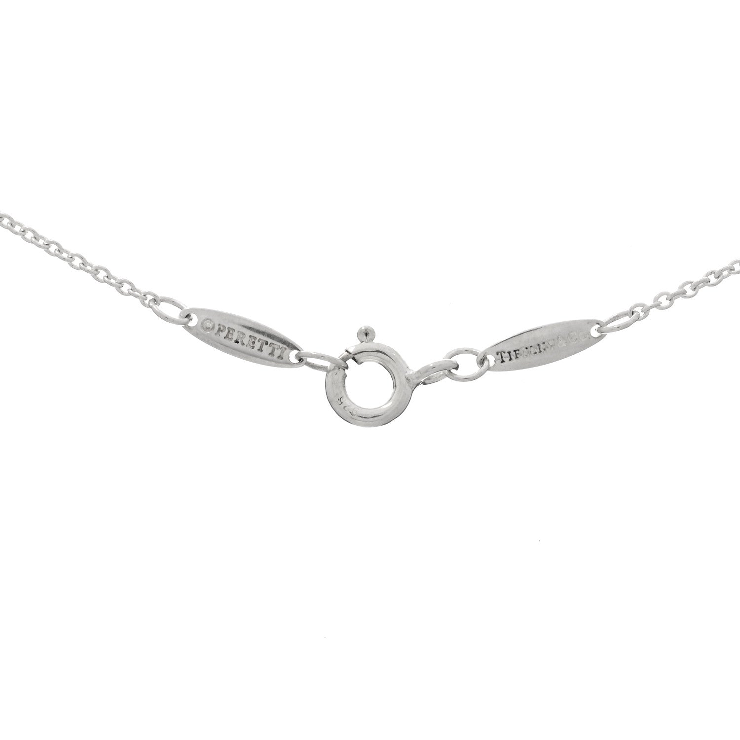 Tiffany Sterling Silver Tanzanite .07ct Elsa Peretti Color By The Yard Necklace 2 of 2